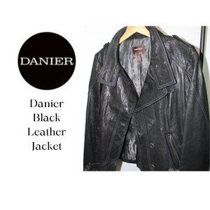 Danier Black Leather Jacket